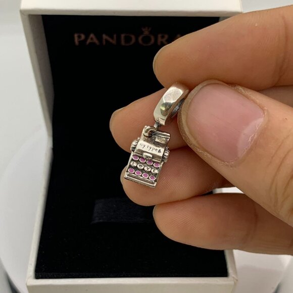 ✨🔥Pandora Typewriter Dangle Charm - Picture 1 of 9